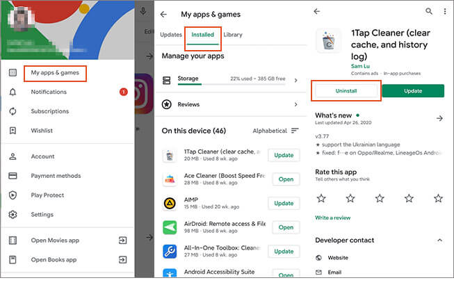 How to Delete Your Google Play Store History on an Android