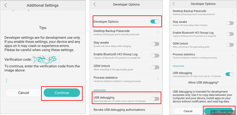 turn on usb debugging on oppo