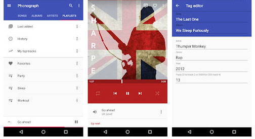 best music manager for android - phonograph