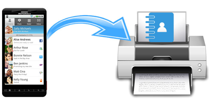 forlænge statisk forestille How to Print out Contact List from Android Phone Easily