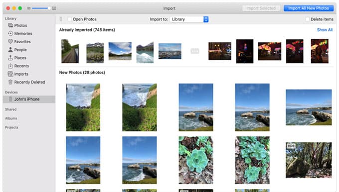 transfer files from iphone to mac without itunes via photos