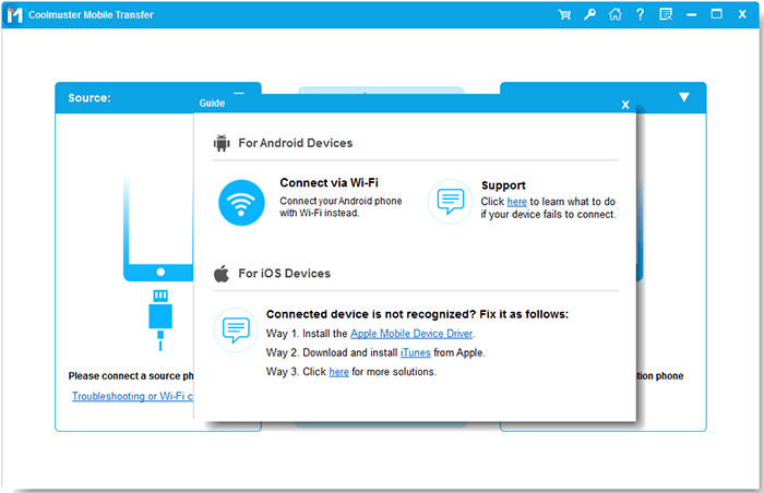 connect phones via wifi to transfer data