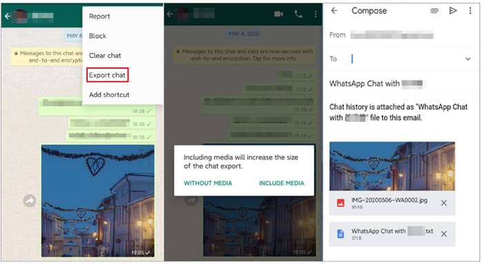 transfer whatsapp backup from google drive to icloud via email