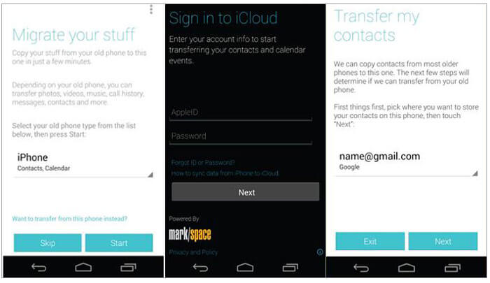 iphone to motorola transfer via motorola migrate