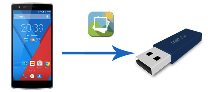 How to TRANSFER PHOTOS from Cell Phone to PEN DRIVE USB Memory 