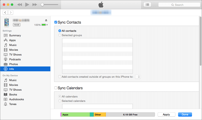 how to transfer contacts from iphone to computer via itunes