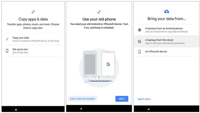 google pixel data recovery via google backup