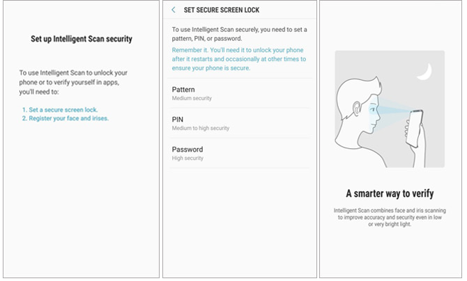 how to enable intelligent lock screen samsung