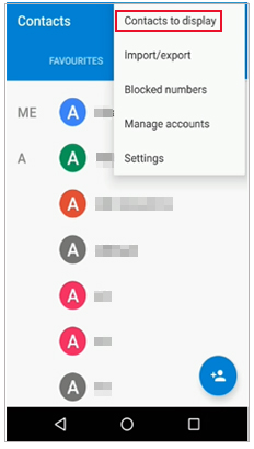 fix to android contacts disappeared