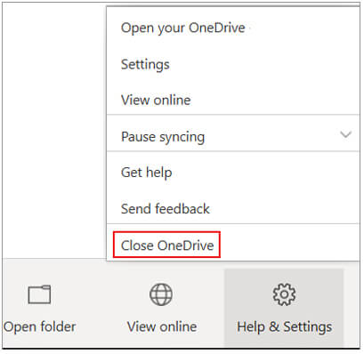 restart onedrive if onedrive not syncing