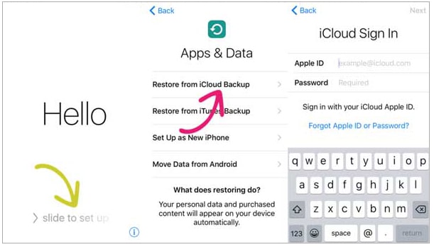 how to recover lost photos on iphone after update drom icloud backup