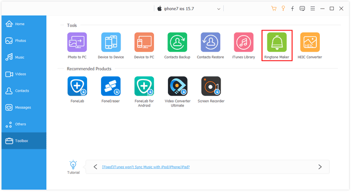 choose ringtone maker