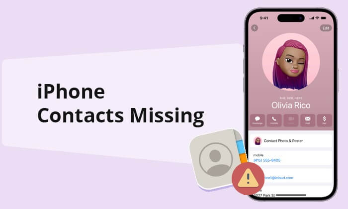 iphone contacts missing