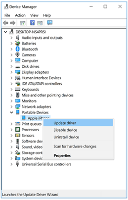 update driver to fix ipod wont sync