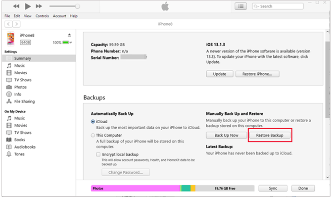 how to transfer stuff from one ipod to another via itunes