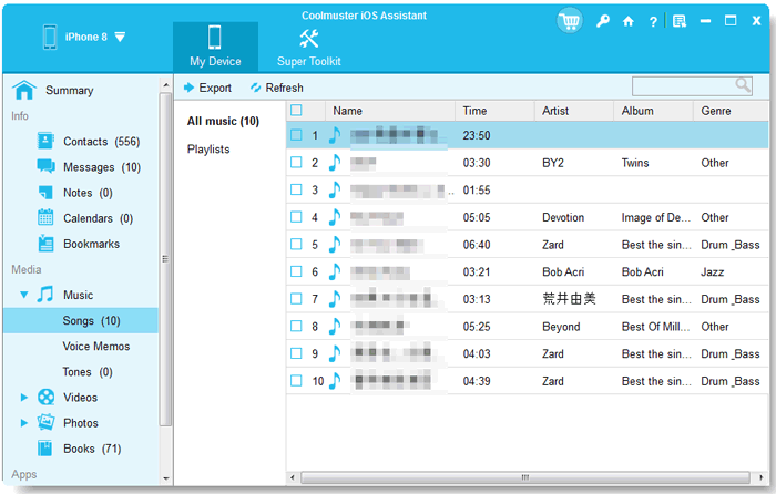 how to transfer music from ipad to computer selectively