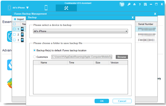 how to back up iphone to laptop using coolmuster ios assistant