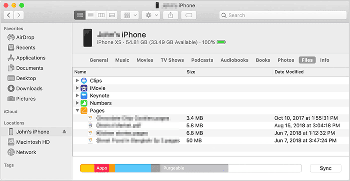 transfer word doc to iphone from mac via finder