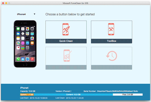 best iphone data eraser software - vibosoft foneclean for ios