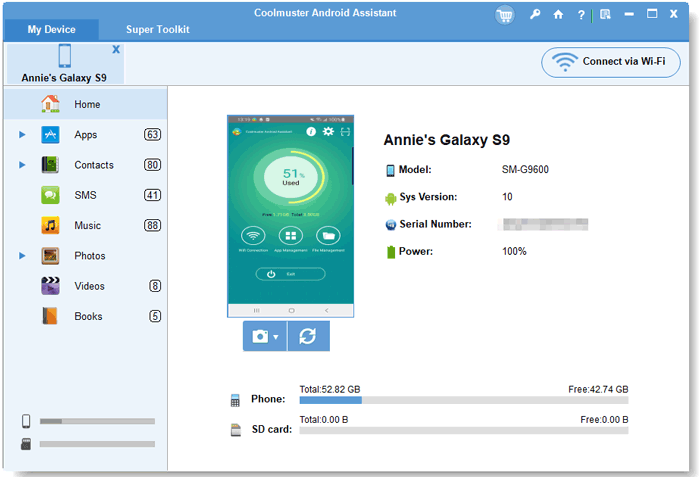 how to transfer contacts from samsung to samsung with coolmuster android assistant