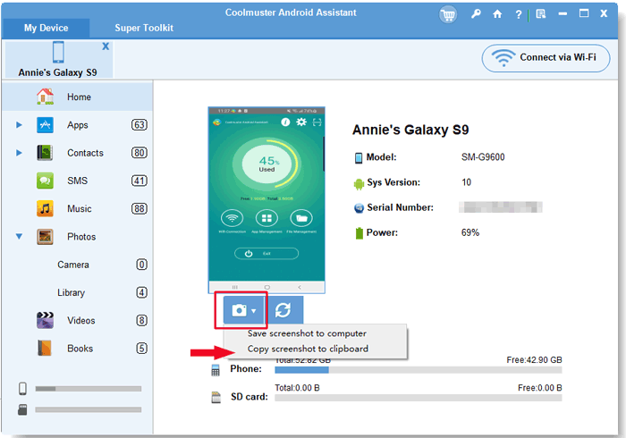 how to print out contact list from android phone by taking screenshot