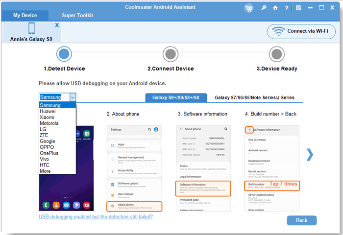 enable usb debugging on android