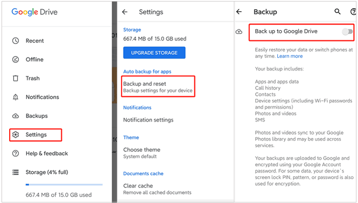 how to transfer call logs from android to android via google drive