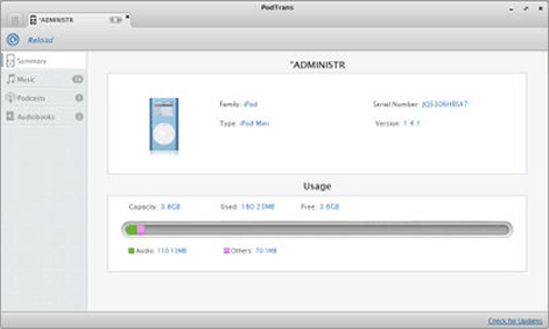 ipod transfer software - podtrans