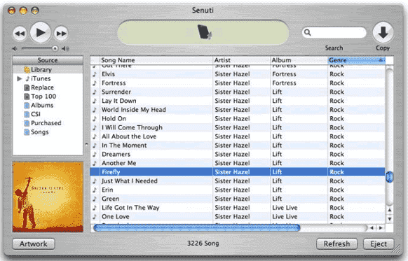 ipod transfer software - senuti