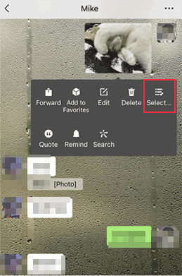 select wechat to transfer wechat history to new phone
