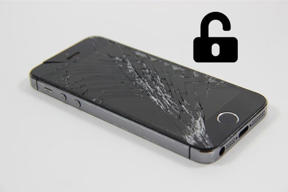 unlock iphone with broken screen