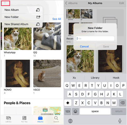 create a shared albums on your iphone