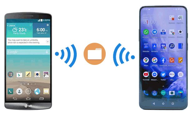 transfer files between android devices via wifi