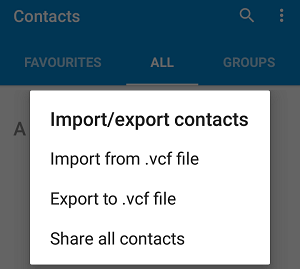 export oneplus contacts to vcard to transfer contacts from oneplus to iphone