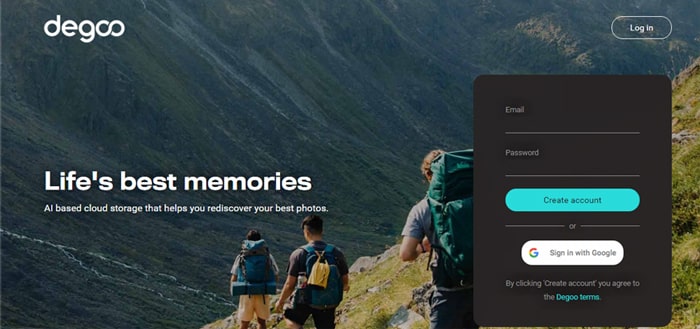 google photos alternative - degoo