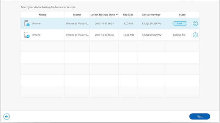 view line backup on pc