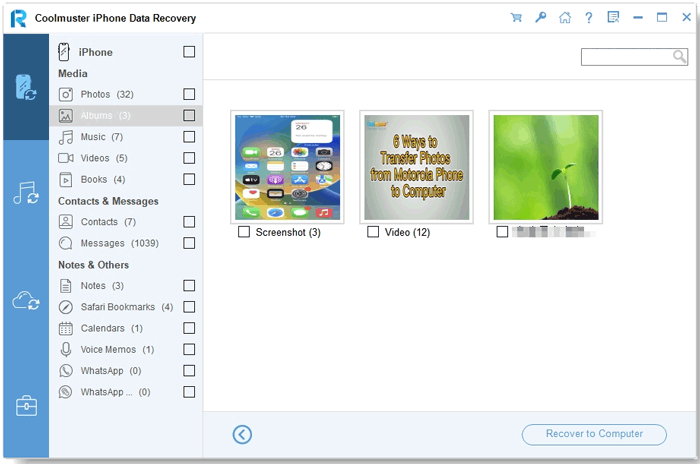 recover photos from iphone using coolmuster iphone data recovery