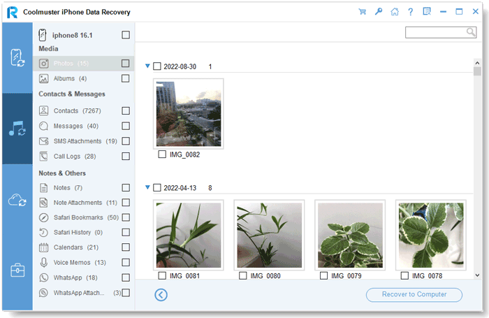 how to recover photos from iphone that won't turn on from itunes backup via iphone data recovery