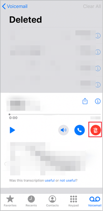 how to retrieve deleted voicemail on iphone via deleted folder