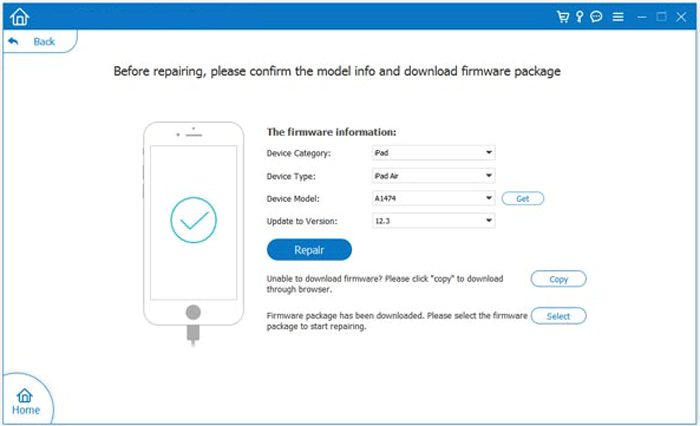 fix your ios on the device