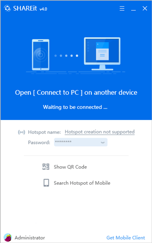 establish a connection between your phone and the computer and start to transfer files