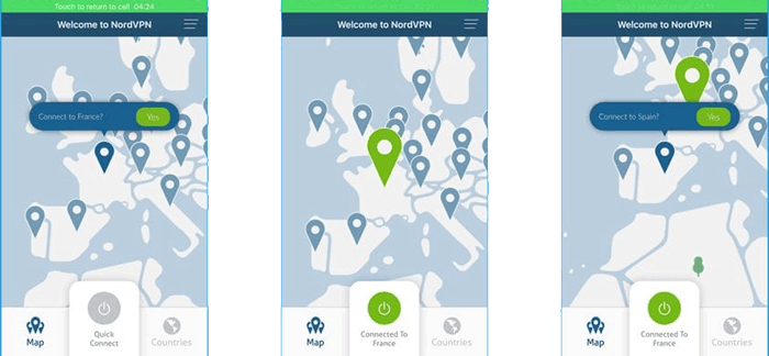 fake location on find my iphone using nordvpn