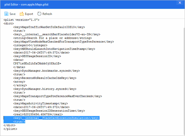 trick your iphone location without jailbreak by editing the plist file
