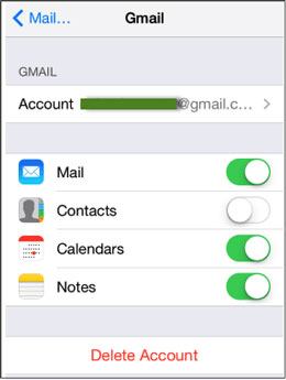 transfer contacts from iphone to ipad with gmail