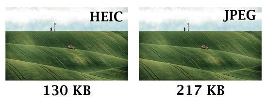 heif vs jpeg size