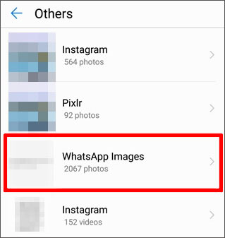 find deleted whatsapp photos from album