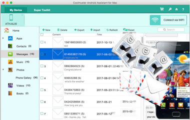 android call log/sms/contacts manager for mac