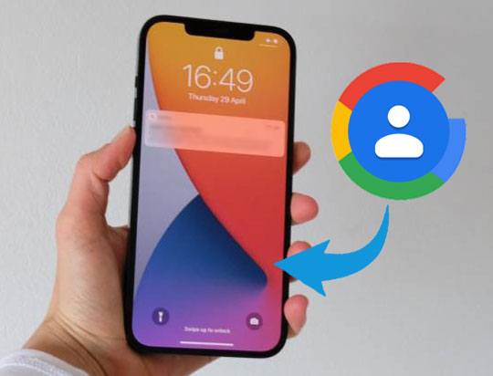 import google contacts to iphone