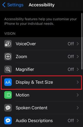 reduce screen brightness on iphone