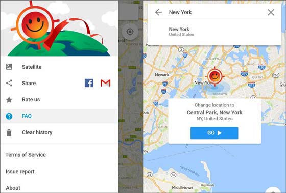 mock mock location no root with hola app